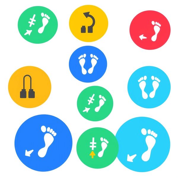 Znaczniki trasy (pachołki/odciski stóp)