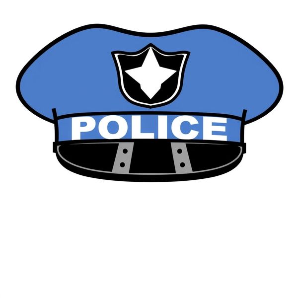 Szablon czapki/opaski policyjnej