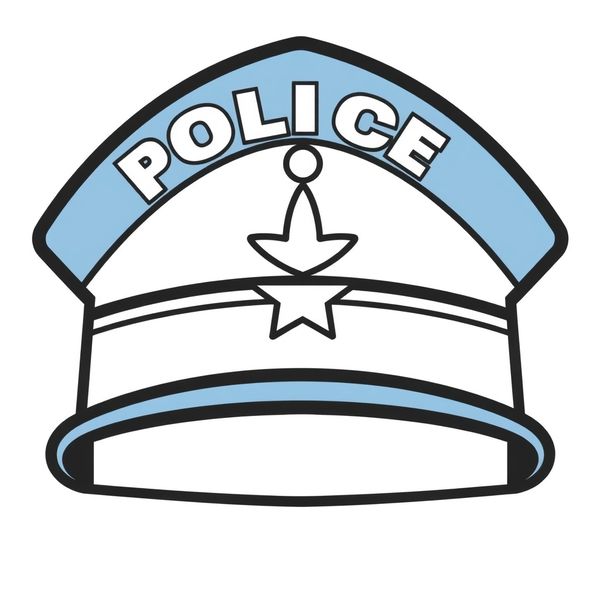 Szablon czapki/opaski policyjnej