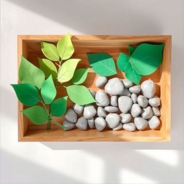 Zdjęcie: Stacja listków i kamyków