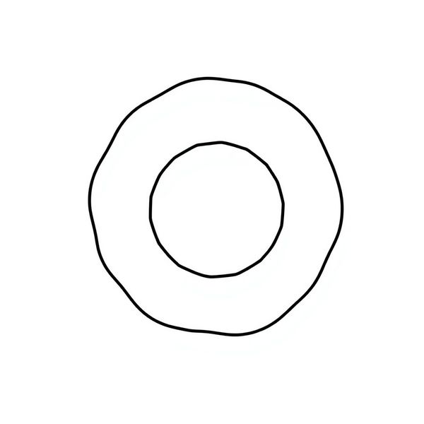 Szablon pączka do wydruku