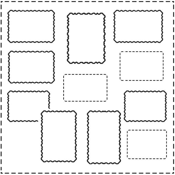 Szablon znaczka do wydruku