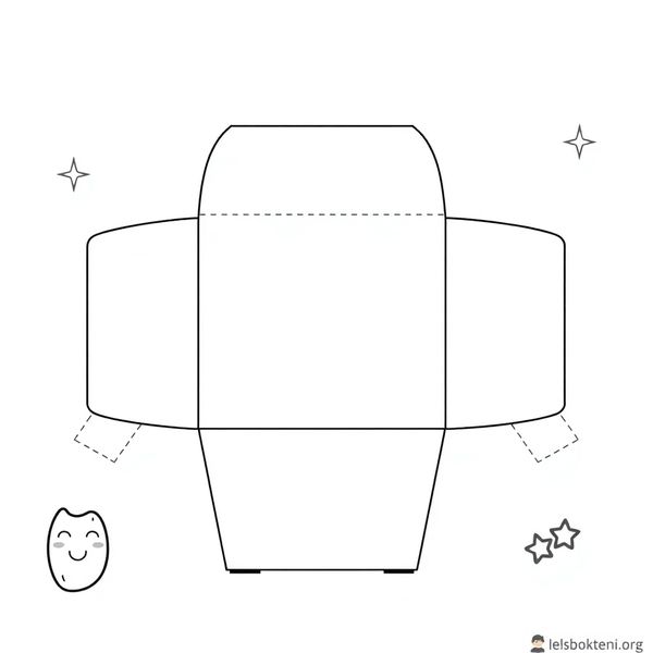 Szablon pudełka na frytki (do wydruku)