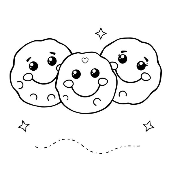 Kolorowanka - ciasteczka dla maluszków