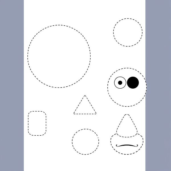 Szablon do wycinania i składania Myszki