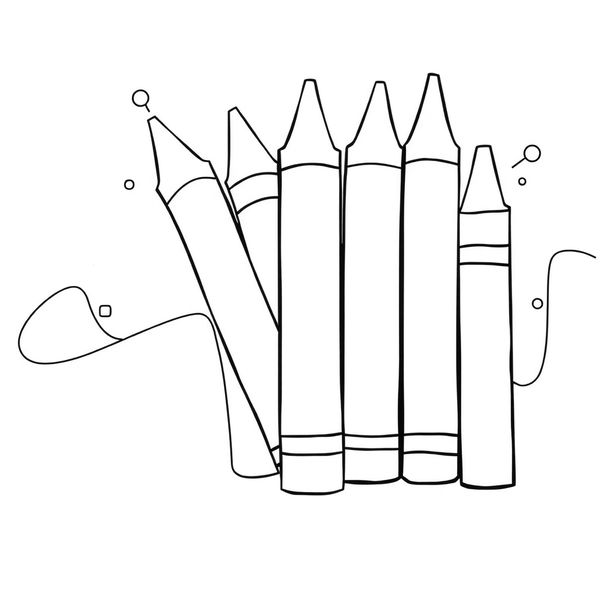 Kolorowanka dla maluchów — duże kreski