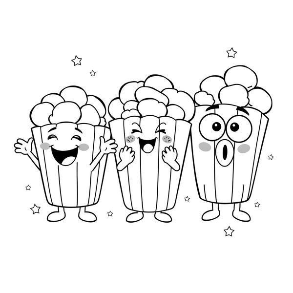 Kolorowanka: Popcorniaki