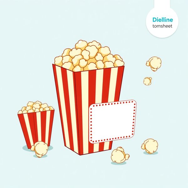 Szablon pudełka na popcorn