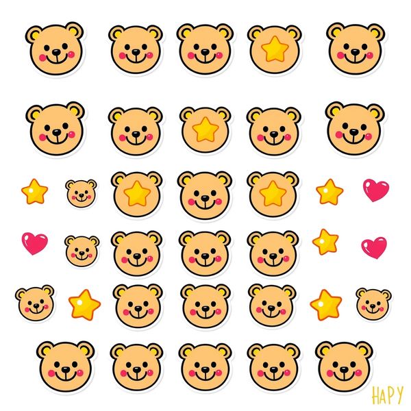 Arkusz naklejek / stempli pochwalnych