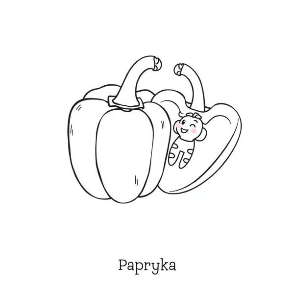 Kolorowanka — Papryka