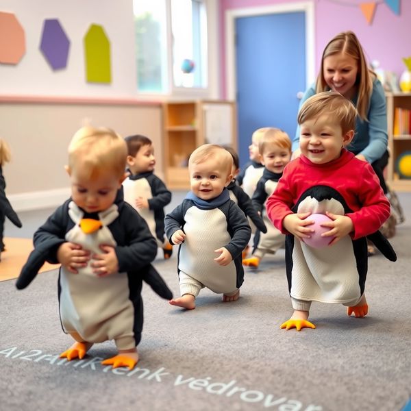 Wyścigi pingwinów — ruch i zabawa