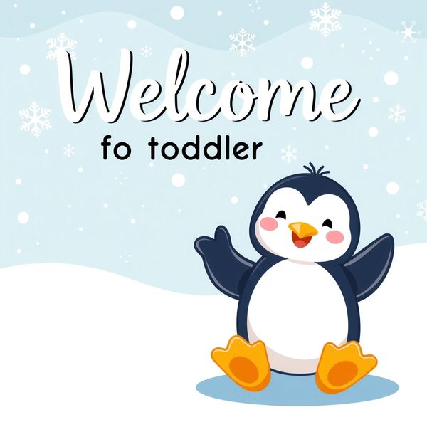 Plakat powitalny: Dzień Pingwina