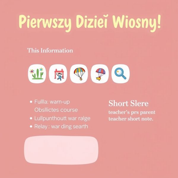 Karta dla rodziców — Podsumowanie zajęć