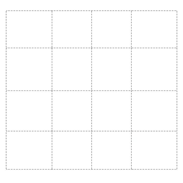 Szablon do druku - siatka kart do wycięcia