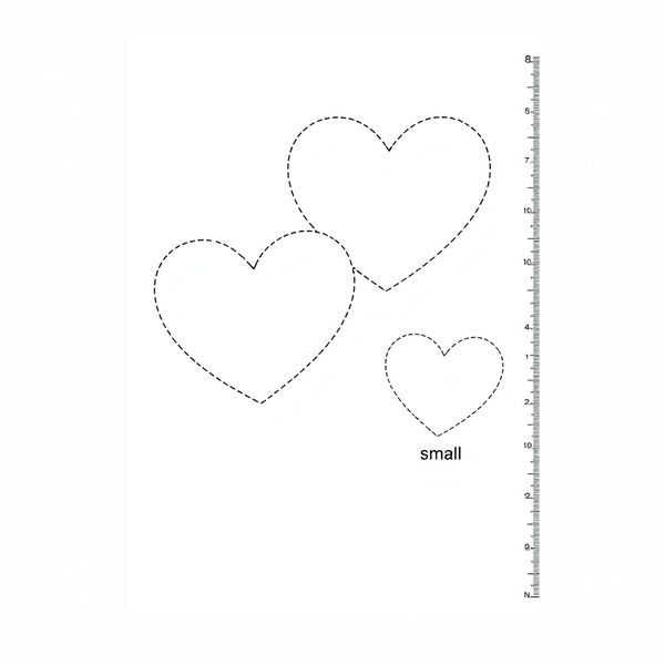 Szablony serc do wycięcia