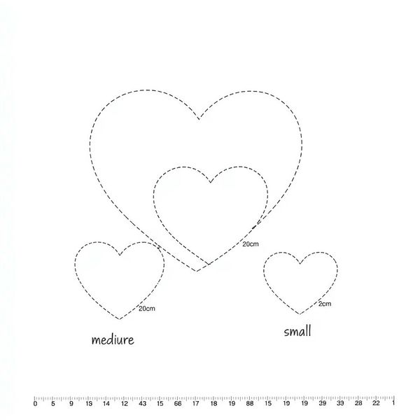 Szablony serc do wycięcia