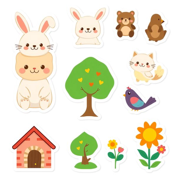 Arkusz naklejek tematycznych