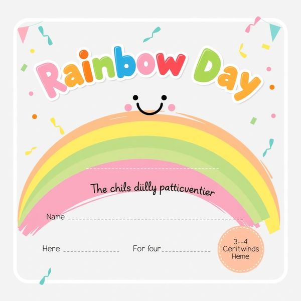 Dyplom / naklejka uczestnictwa — Dzień Tęczy