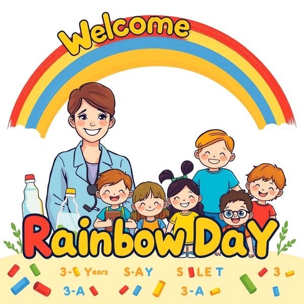 Plakat powitalny — Dzień Tęczy