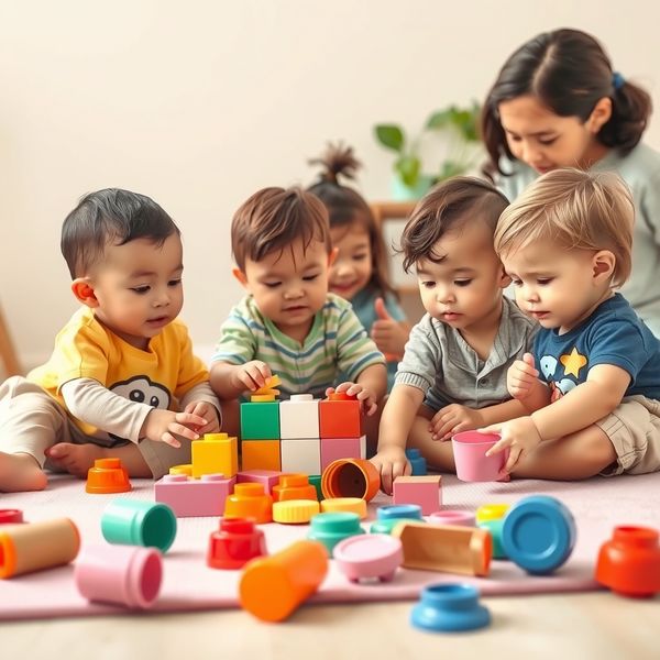 Zdjęcie ilustracyjne: Maluszki bawią się eko-klockami