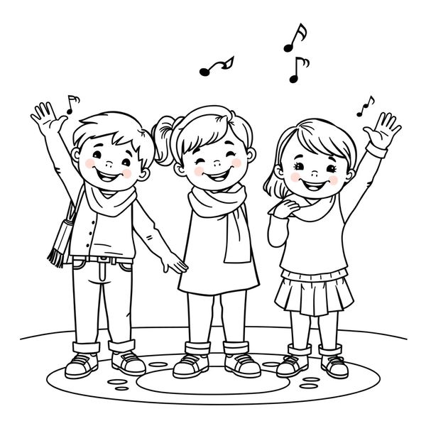 Kolorowanka — Taniec z chustami