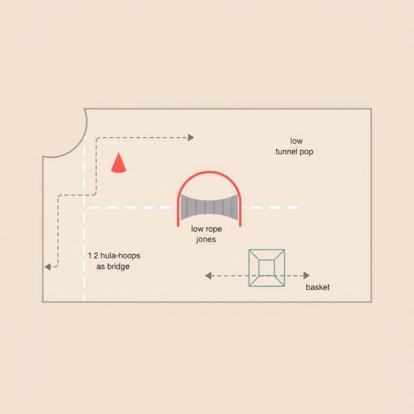 Szablon — Mapa ustawienia toru przeszkód (top-down)