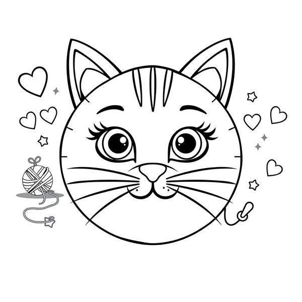 Kolorowanka — maska kota