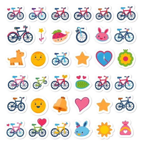 Arkusz naklejek — nagrody rowerowe