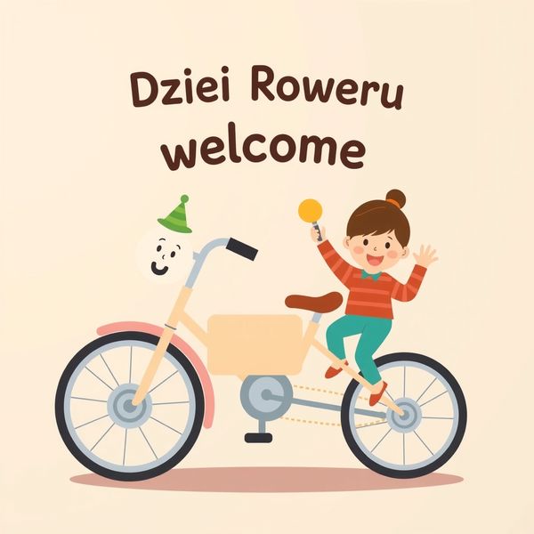 Plakat powitalny — Dzień Roweru