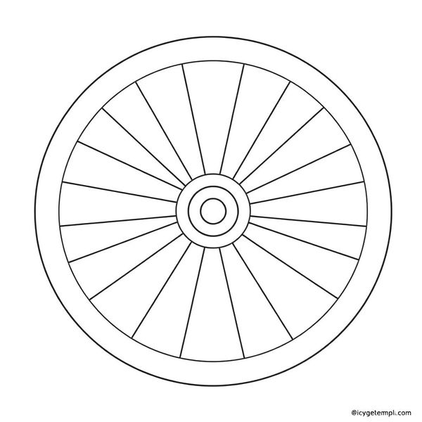 Szablon koła (papierowy talerzyk) — do ozdabiania