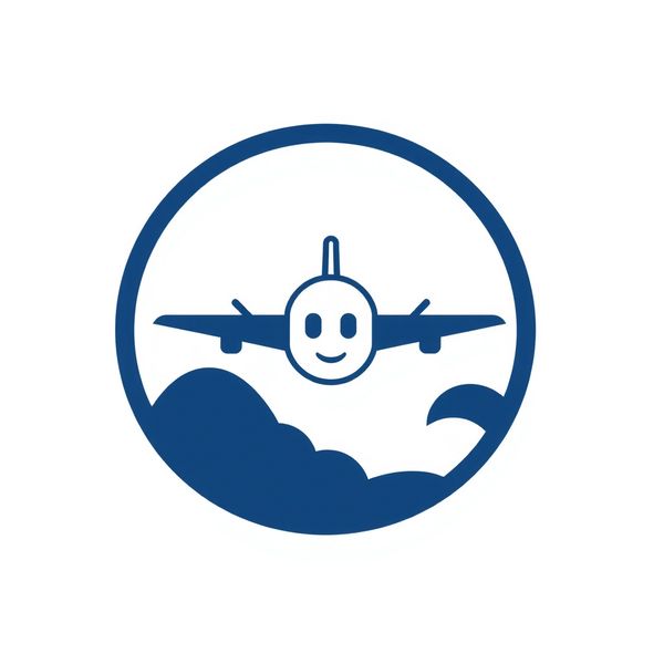 Naklejka/odznaka 'Mały pilot' — prosty okrągły wzór do druku