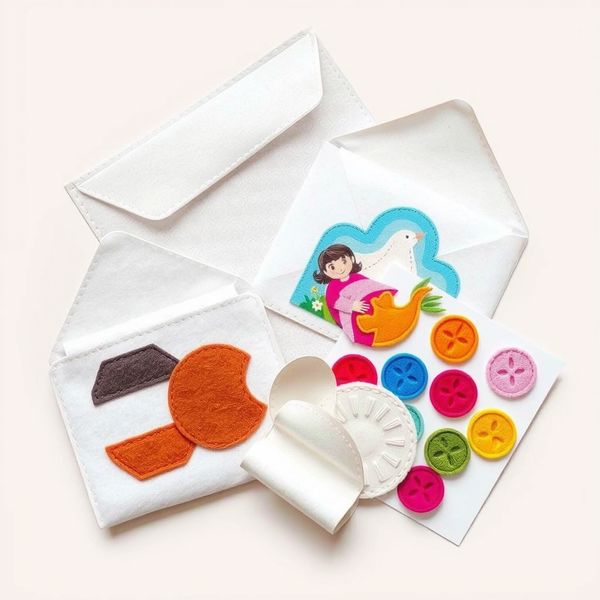 Zdjęcie referencyjne: materiały sensoryczne (folia bąbelkowa, filcowe koperty)