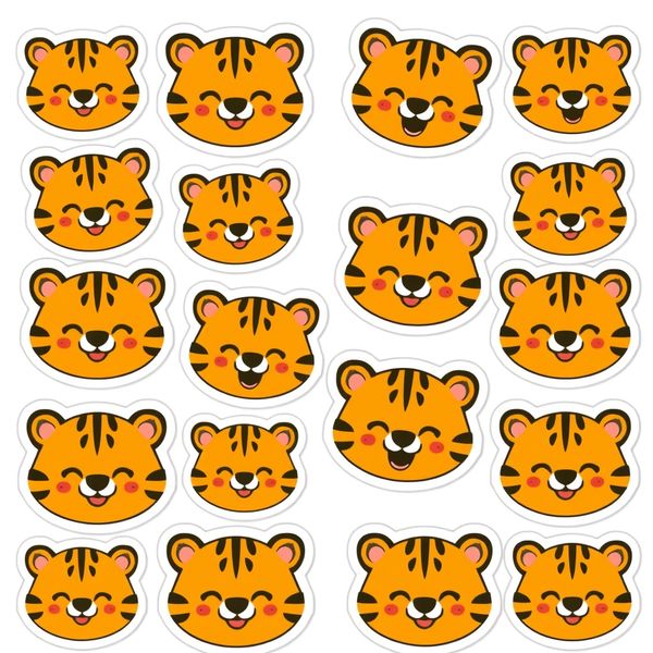 Arkusz naklejek-tygrysków