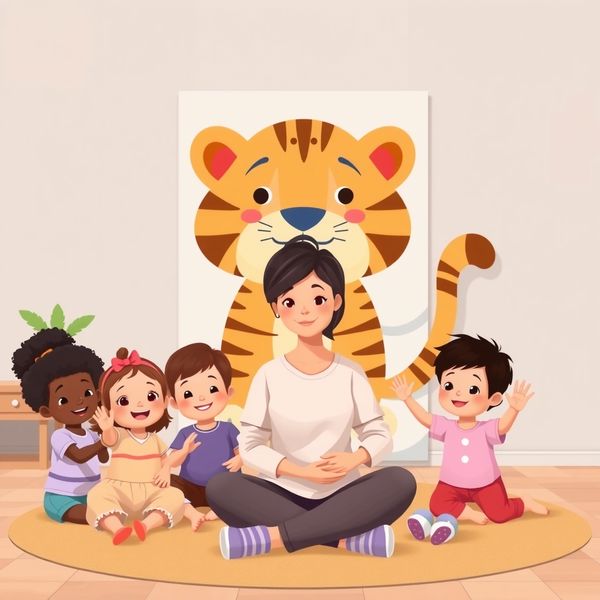 Plakat powitalny "Dzień Tygrysa" (scena powitania)