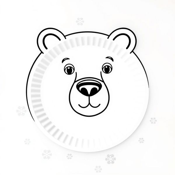 Kolorowanka — Pyszczek misia polarnego