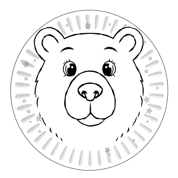 Kolorowanka — Pyszczek misia polarnego