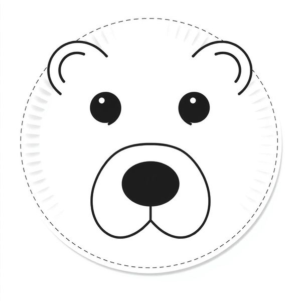 Szablon pyszczka niedźwiedzia