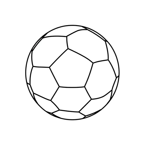 Kolorowanka: kontur piłki