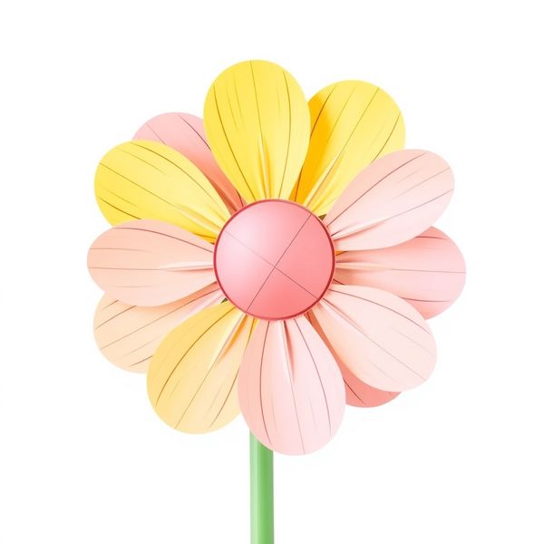 Duży papierowy kwiat — rekwizyt