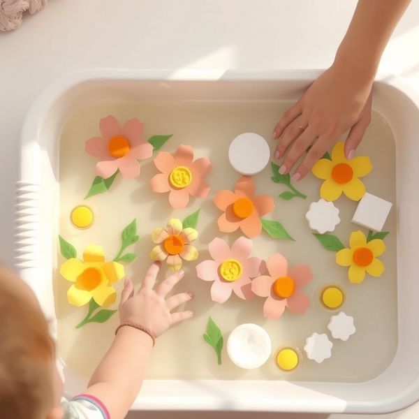 Stacja: Kąpiel dla kwiatka — taca z wodą