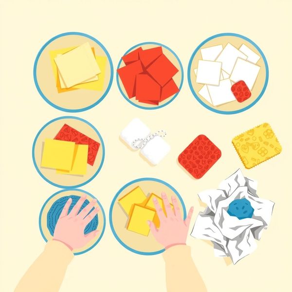 Stacja: Płatki i faktury — zbliżenia materiałów