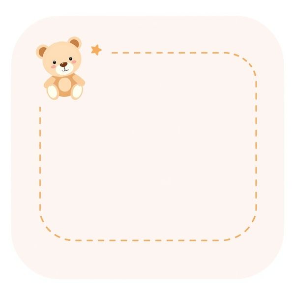 Szablon naklejki na koszyk z pluszakami