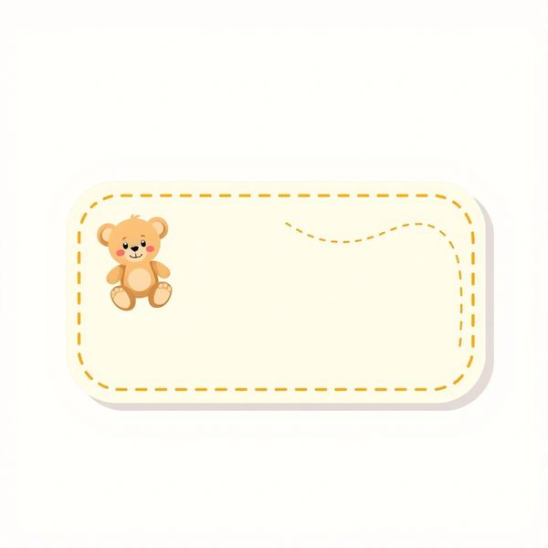 Szablon naklejki na koszyk z pluszakami