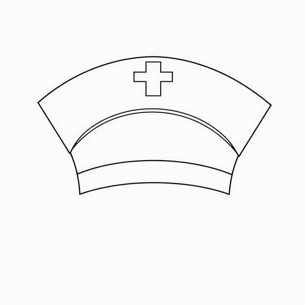 Szablon czapeczki pielęgniarki (do druku)