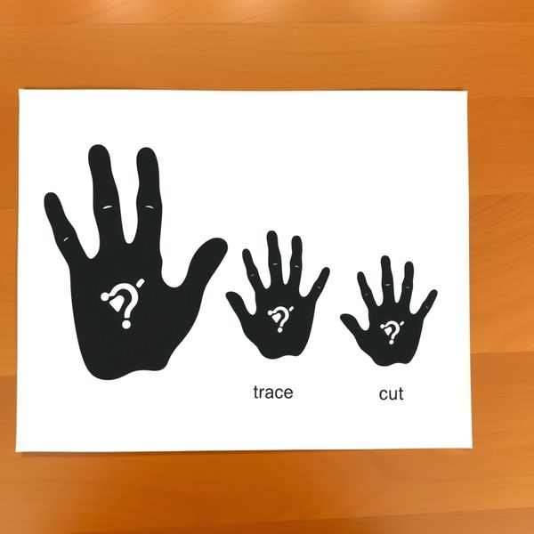 Szablon dłoni do wydruku (kontury)