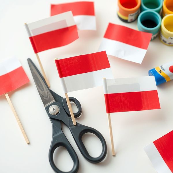 Małe flagi na patyczkach — zestaw