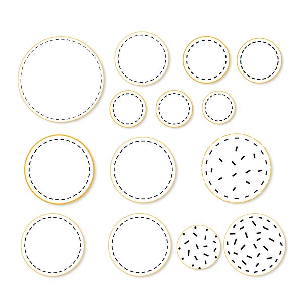 Papierowe ciasteczka — szablony kół