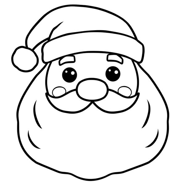 Kolorowanka — prosty portret Mikołaja