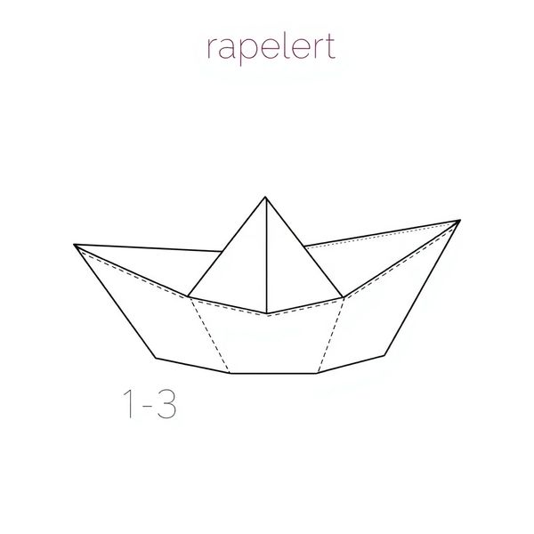 Szablon łódki papierowej (do złożenia)