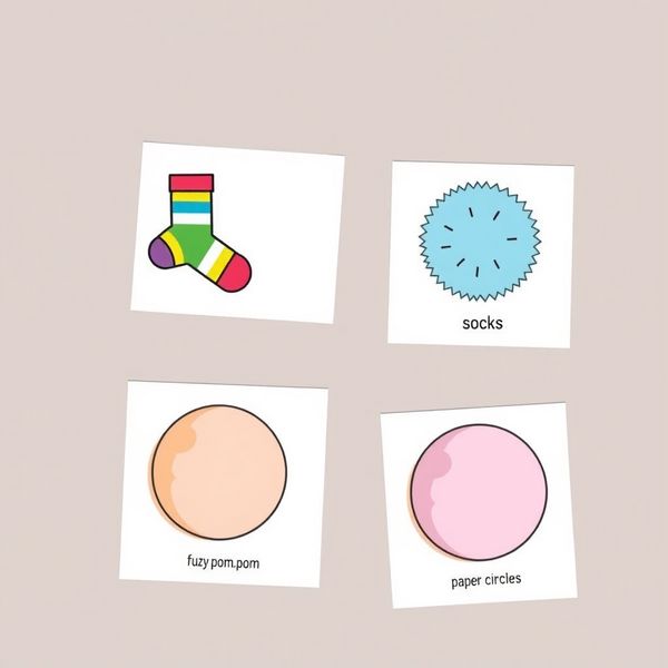 Karty do łączenia w pary (skarpetki, pompony, kółeczka)